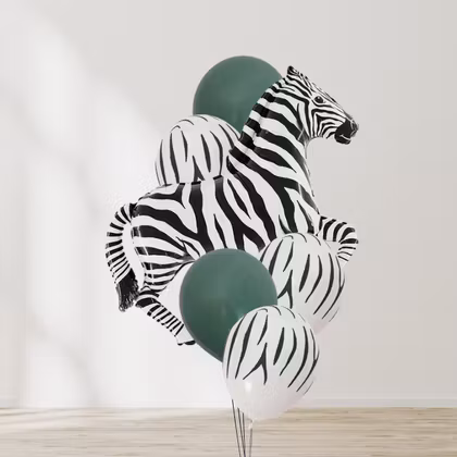 Ballongbukett - Vilda Ränder