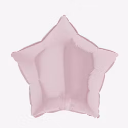 Folieballong - Stjärna Puderrosa