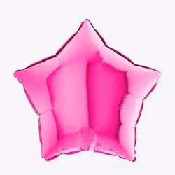 Folieballong - Stjärna Fuchsia