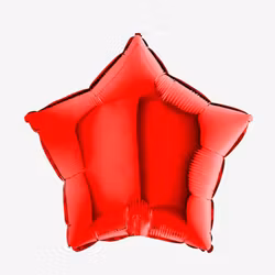 Folieballong - Stjärna Röd