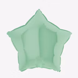 Folieballong - Stjärna Pastellgrön