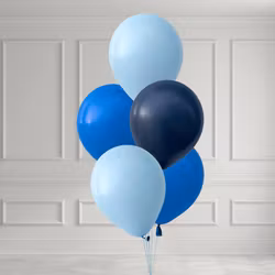 Ballongbukett - Blå Toner