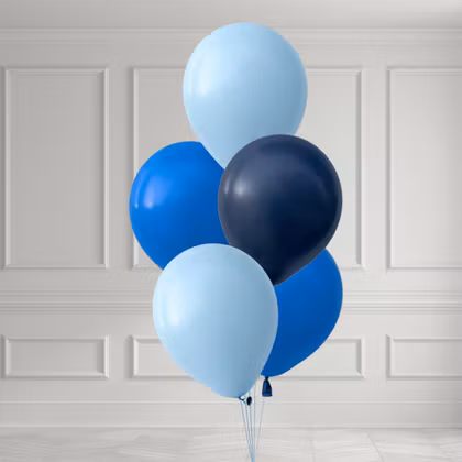 Ballongbukett - Blå Toner