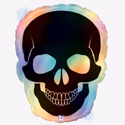 Folieballong - Skull Opal