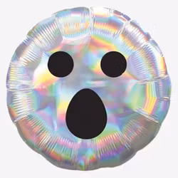 Folieballong - Silver Spöke