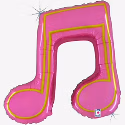 Folieballong - Rosa Dubbelnot