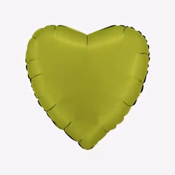 Folieballong - Hjärta Satin Matcha Latte