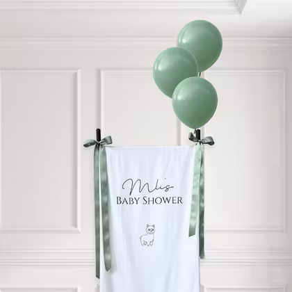 Textilskylt Personlig - Vit