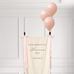 Textilskylt Personlig - Soft beige