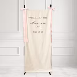 Textilskylt Personlig - Soft beige