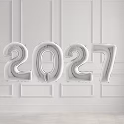 Sifferballonger 2027 - Valfri färg