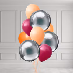 Ballongbukett - Silver Sunset