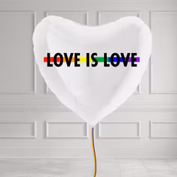 Folieballong - Hjärta Love Is Love