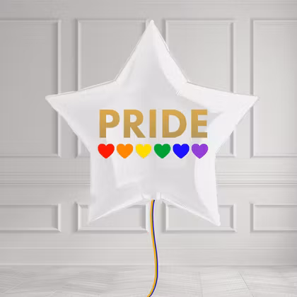 Folieballong - Stjärna Pride