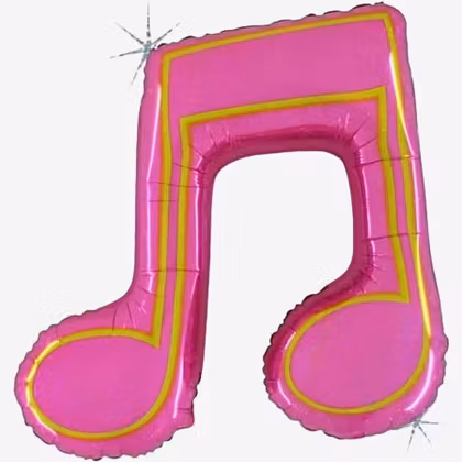 Folieballong - Rosa Dubbelnot