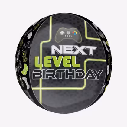 Folieballong - Orbz Next Level Birthday