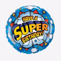 Folieballong - Super Birthday