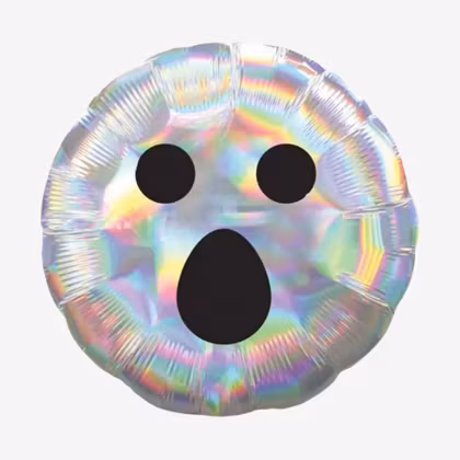 Folieballong - Silver Spöke