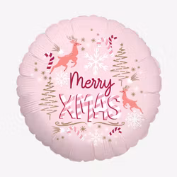 Folieballong - Rund - Merry Christmas