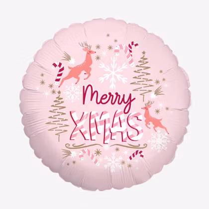 Folieballong - Rund - Merry Christmas