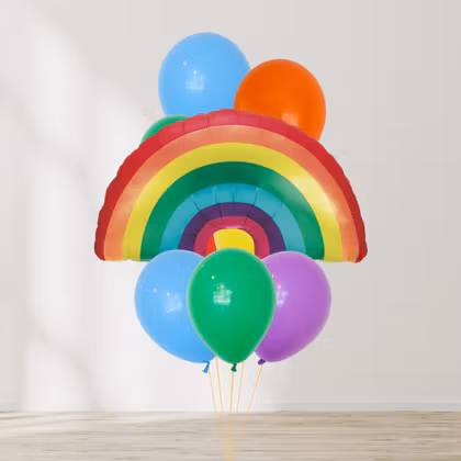 Ballongbukett - Happy Rainbow