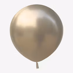 Ballong 45 cm - Chrome Vit guld