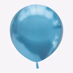 Ballong 45 cm - Chrome Blå