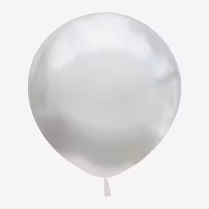 Ballong 45 cm - Chrome Silver