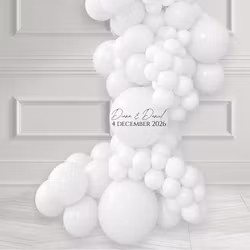 Ballongbåge - Grab & Go Pure White