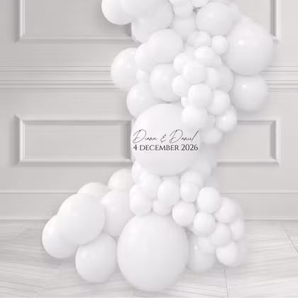 Ballongbåge - Grab & Go Pure White