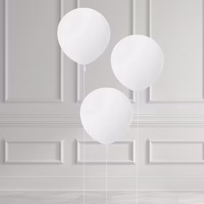 Ballongset 45 cm - Vit