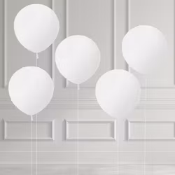 Ballongset 45 cm - Vit