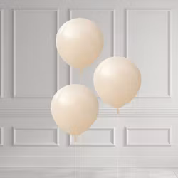 Ballongset 45 cm - Vit Sand