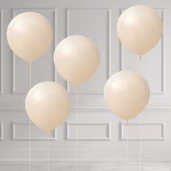 Ballongset 45 cm - Vit Sand