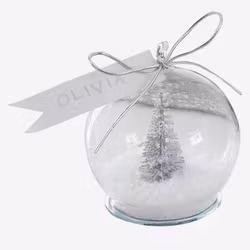 Placeringskort - Snöglob Silver