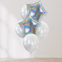 Ballongbukett - Glitter och Stjärnor