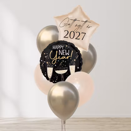 Ballongbukett - HNY - Blushing Gold