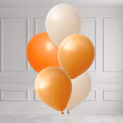 Ballongbukett - Soft Orange