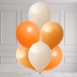 Ballongbukett - Soft Orange