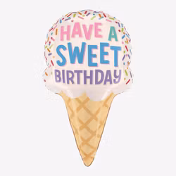 Folieballong - Birthday Sundae
