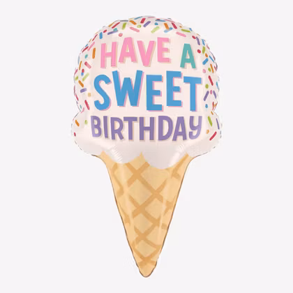 Folieballong - Birthday Sundae