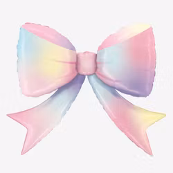 Folieballong - Pastell Rosett