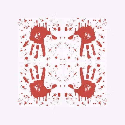 Servetter - Blodig Hand