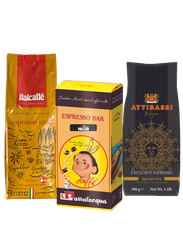 Italialainen kahvipaketti 3x500g kahvipavut