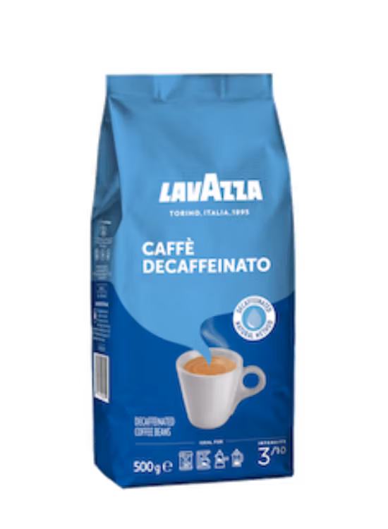 Lavazza caffècrema 500g kofeiinittomat kahvipavut