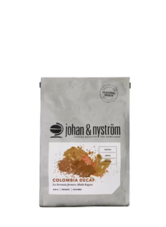 Johan & Nyström Colombia decaf suodatinkahvi 250g