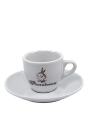Passalacquan Posliininen Espressokuppi aluslautasella