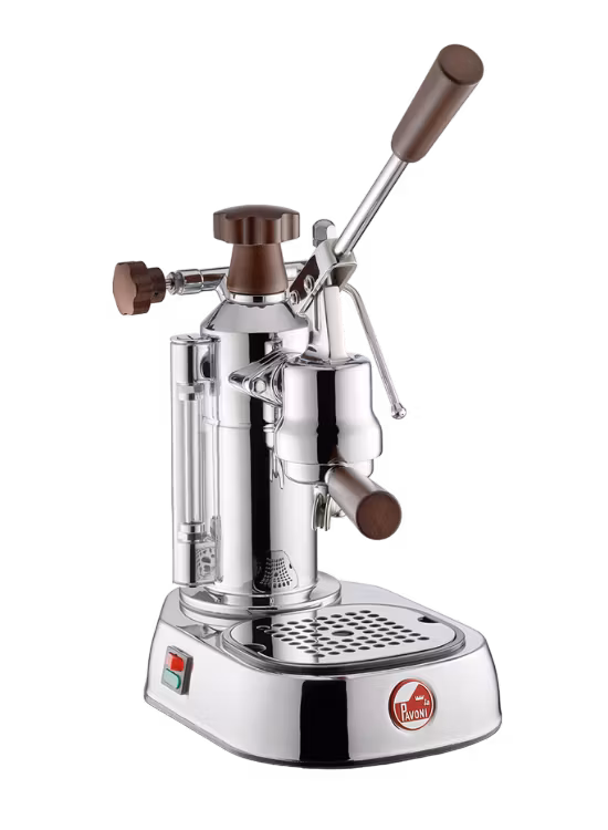 La Pavoni Europiccola ELH espressokone kromattu messinki