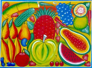 Tingatinga kort, frukter