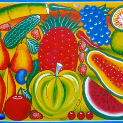 Tingatinga kort, frukter